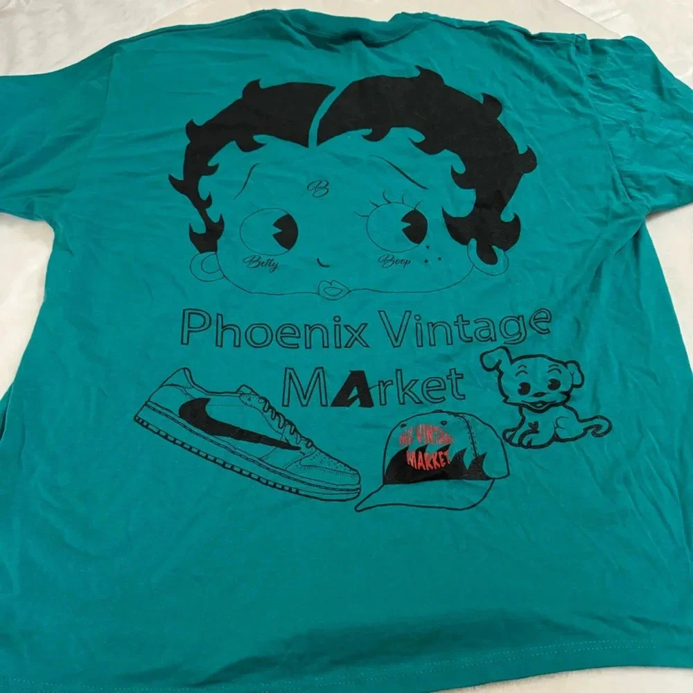 VTG 1995 Custom Betty Boop Phoenix Vintage Market TShirt Single Stitch Arizona - Picture 13 of 14